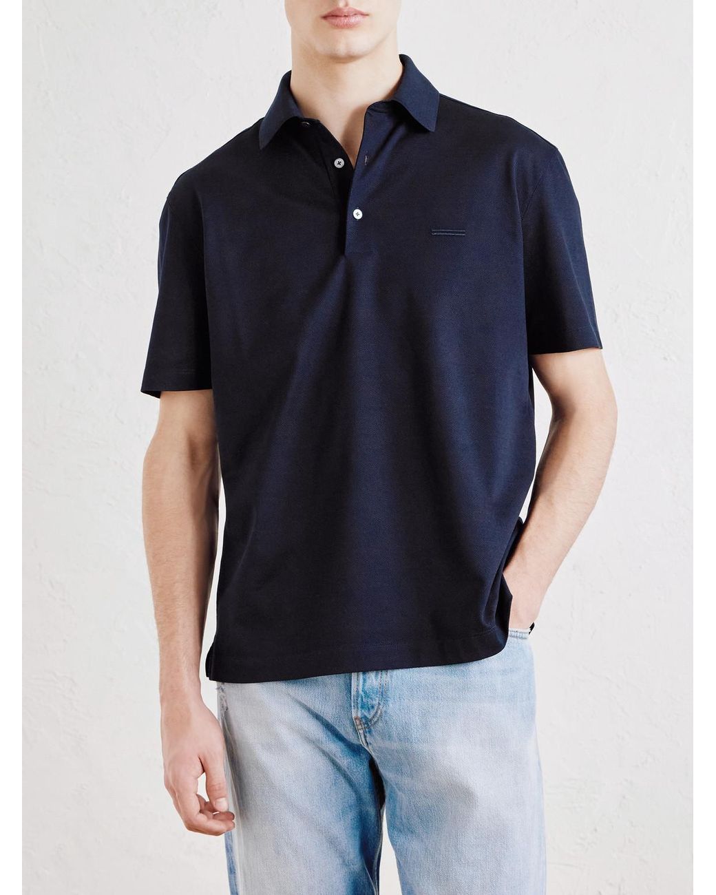 Polo di Zegna in Blue da Uomo