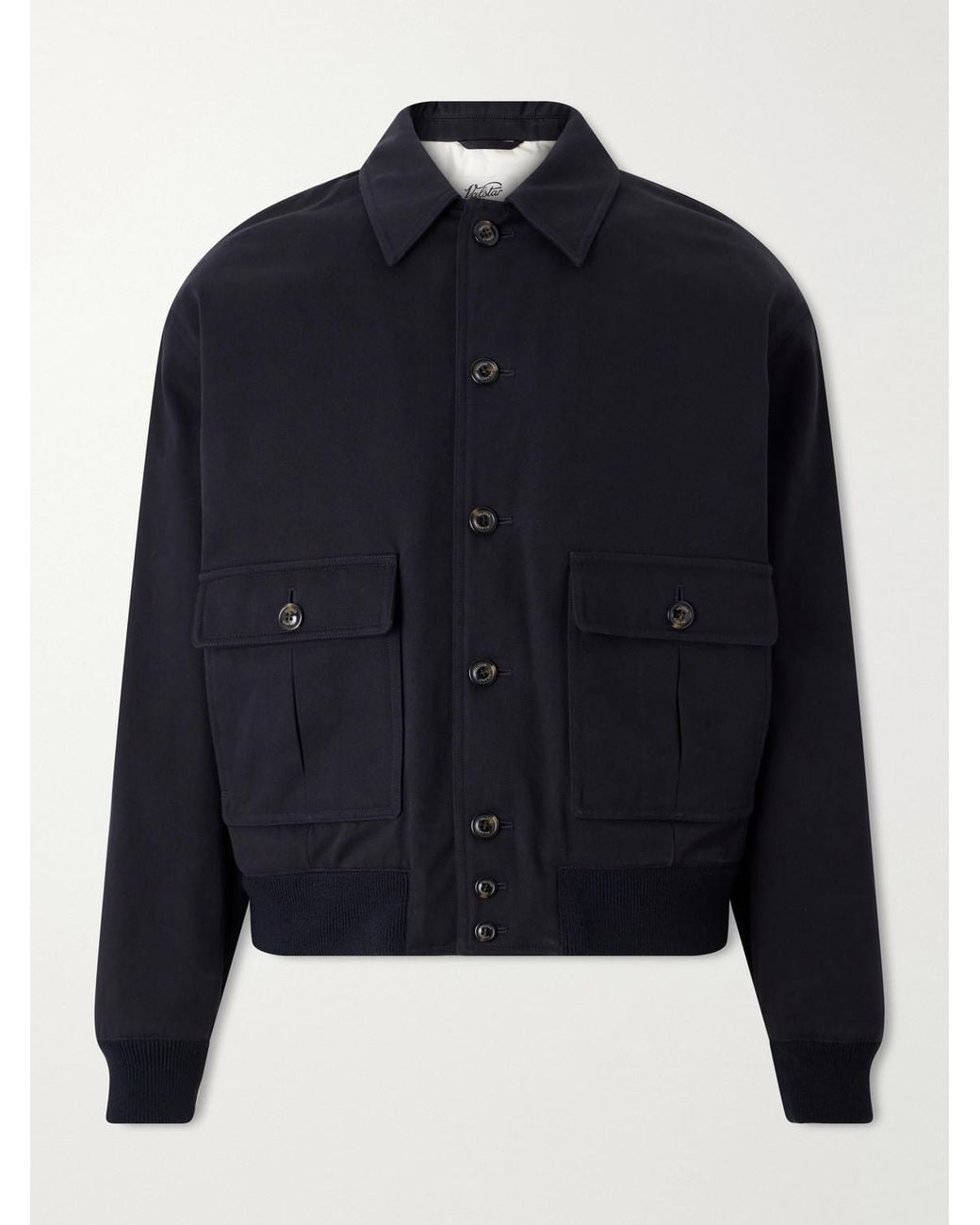 Valstar Blue Colin Padded Cotton-Twill Bomber Jacket for men
