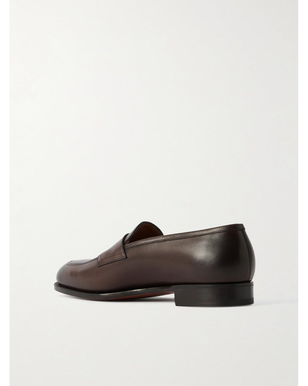 Piccadilly Leather Penny Loafers di Edward Green in Brown da Uomo