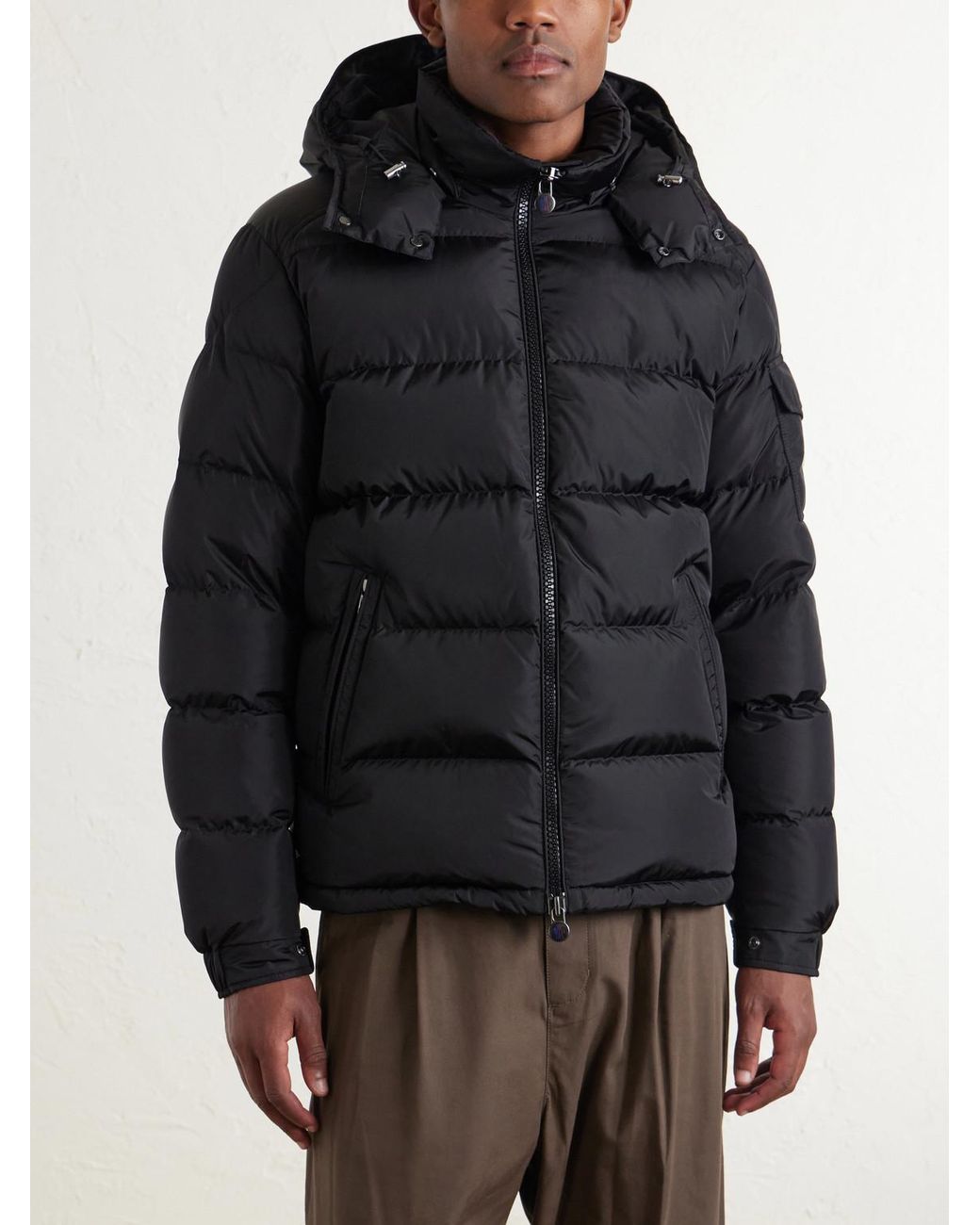 Moncler Black Maya Quilted Shell Down Jacket for men