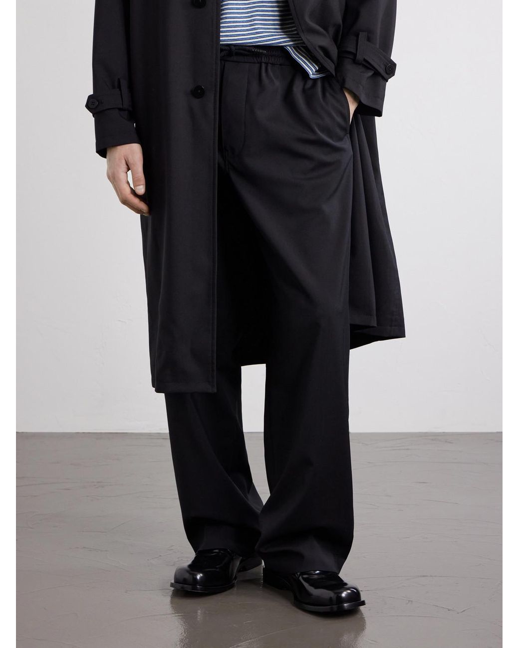 Loewe Black Bobine Leather Derby for men