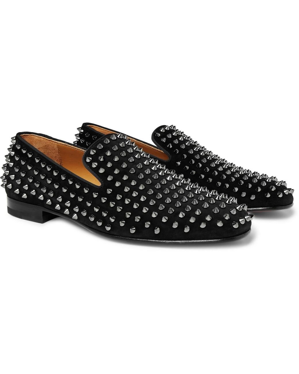 Christian Louboutin Men s Black Roller Boy Spikes Loafer