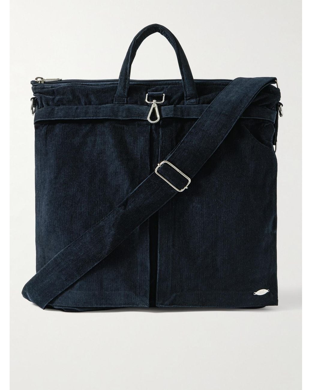 Kardo Blue Organic Cotton-corduroy Tote Bag for men