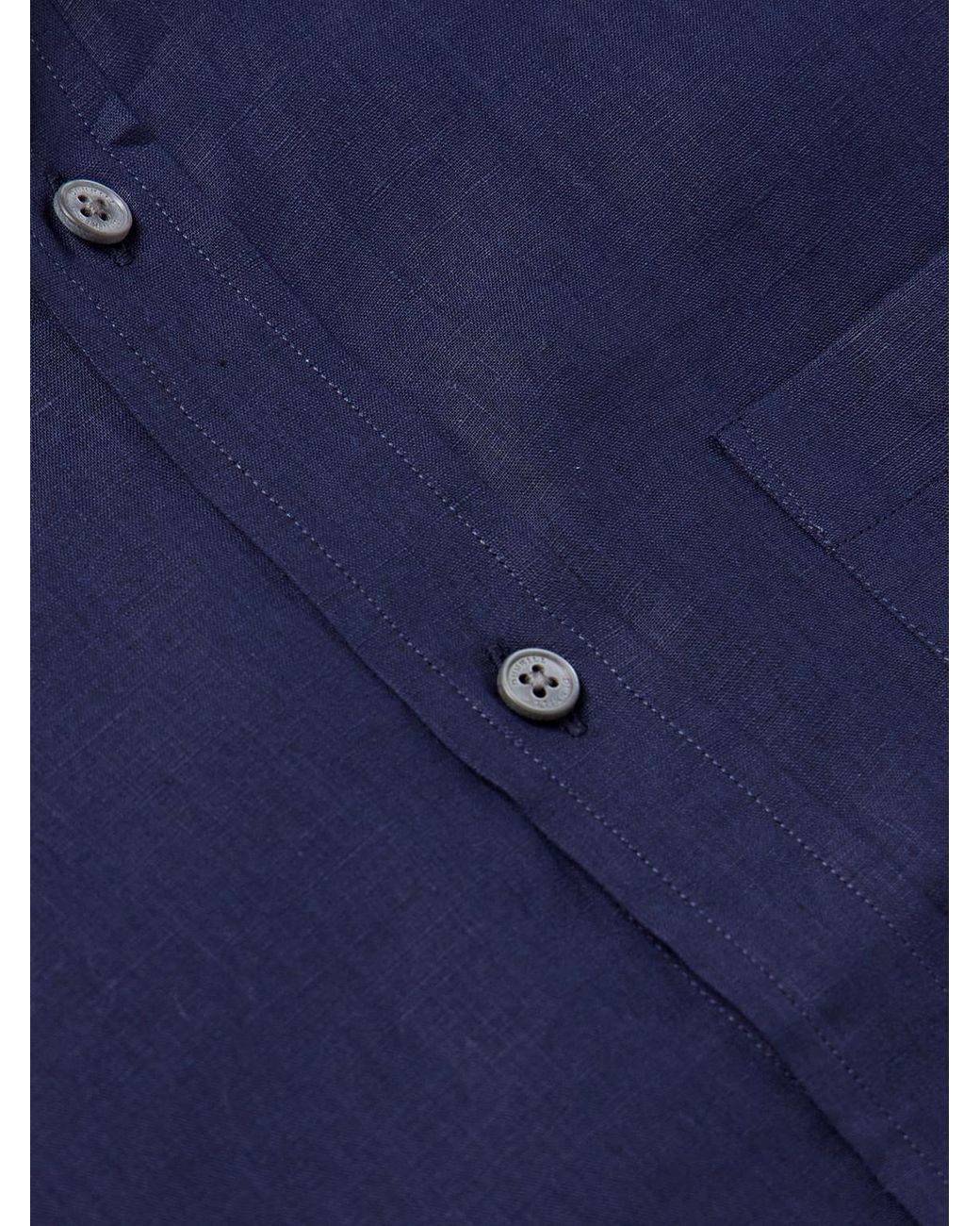 Dunhill Blue Linen Shirt for men