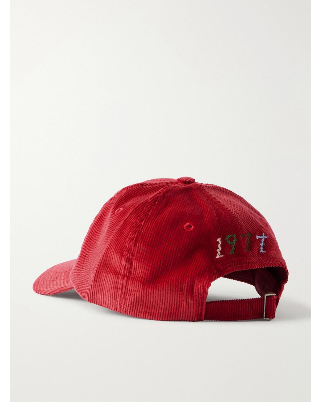Drake's 1977 Logo-Embroidered Cotton-Corduroy Baseball Cap for men
