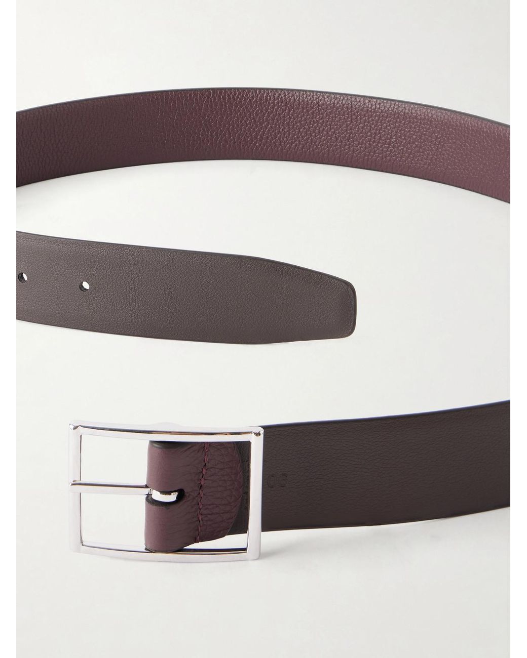 Andersons Brown 3.5Cm Reversible Full-Grain Leather Belt for men