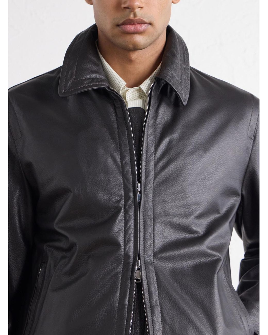 Valstar Black Duke Leather Jacket for men