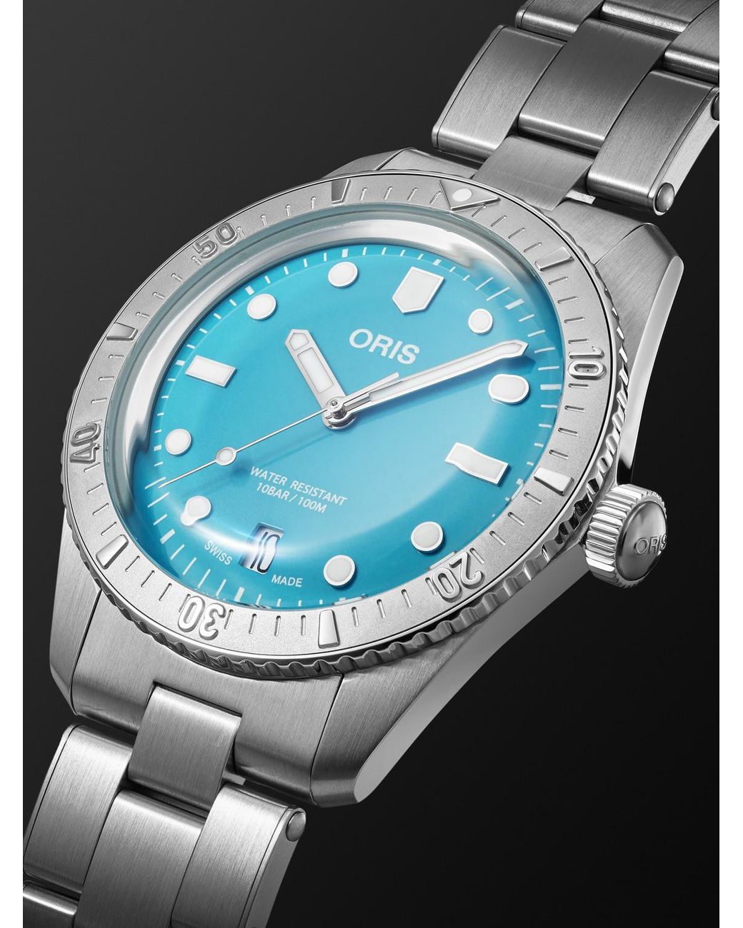 Oris Black Divers Sixty-five Automatic Stainless Steel Watch, Ref. 01 733 7771 4055-07 8 19 18 for men