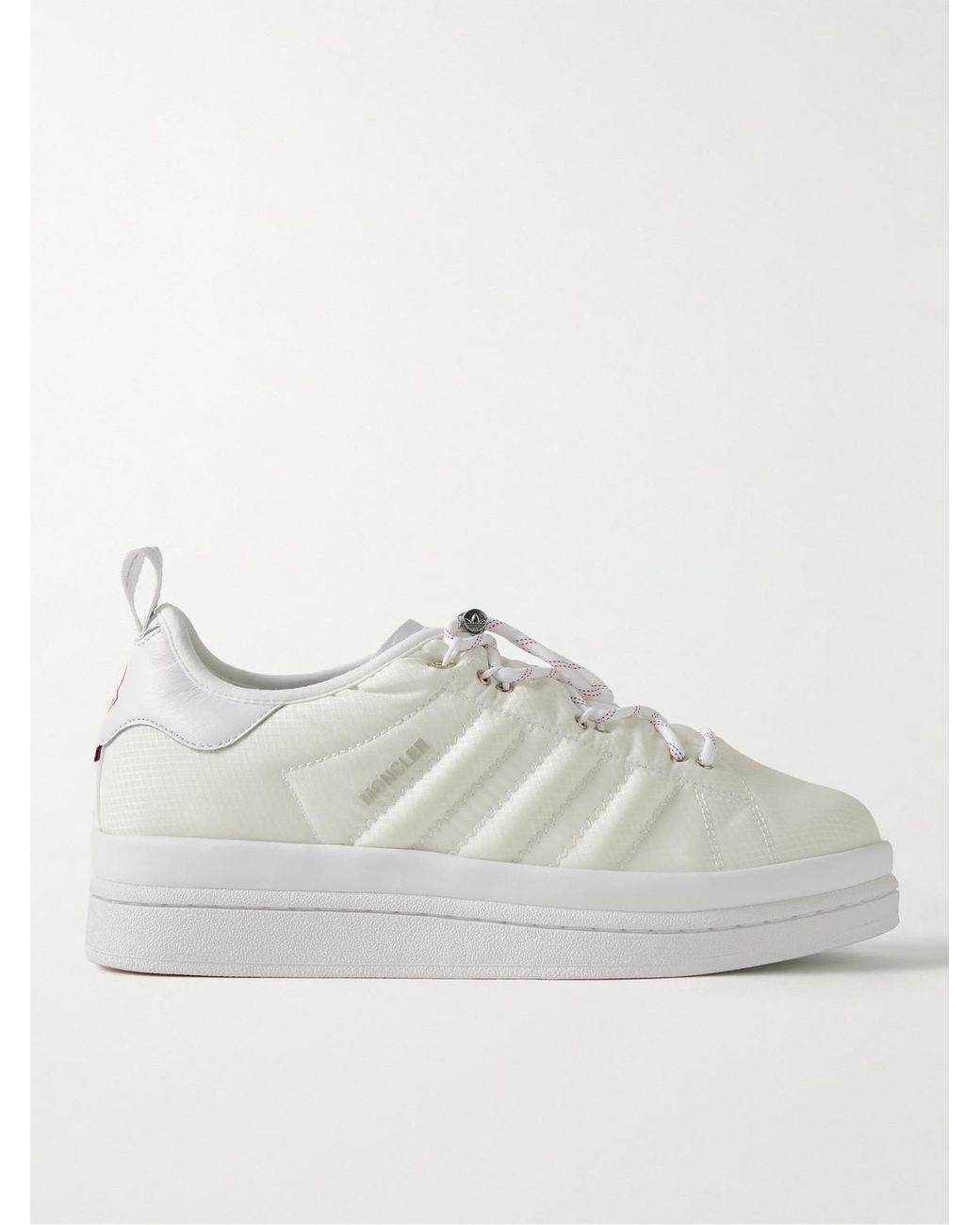 Moncler Genius Adidas Originals Campus Leather-trimmed Quilted Gore-textm  Sneakers in White for Men | Lyst Canada