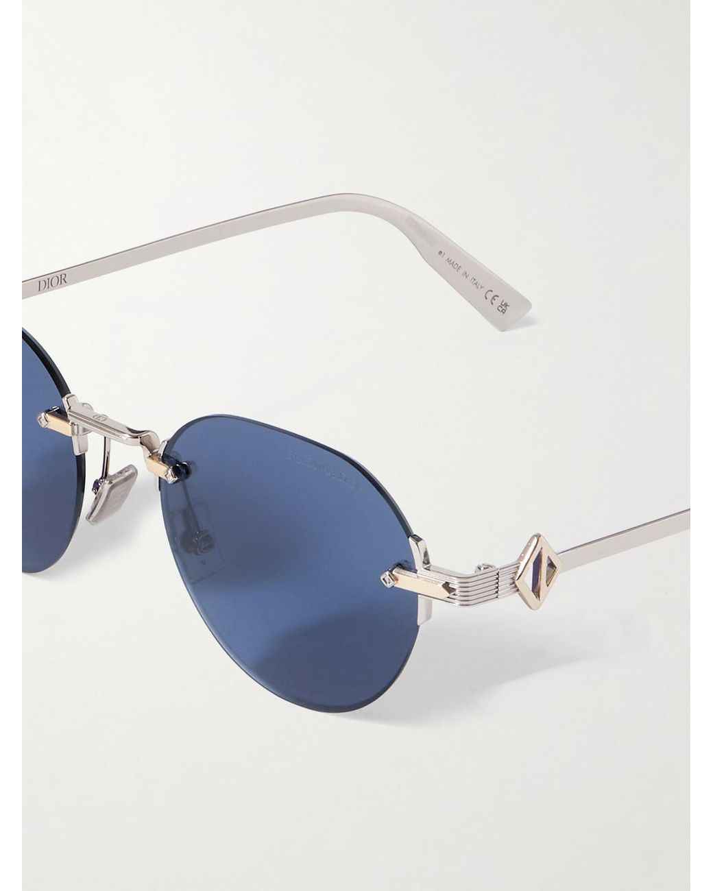 Cd Diamond R5U Pantos And-Tone Sunglasses di Dior in Blue da Uomo