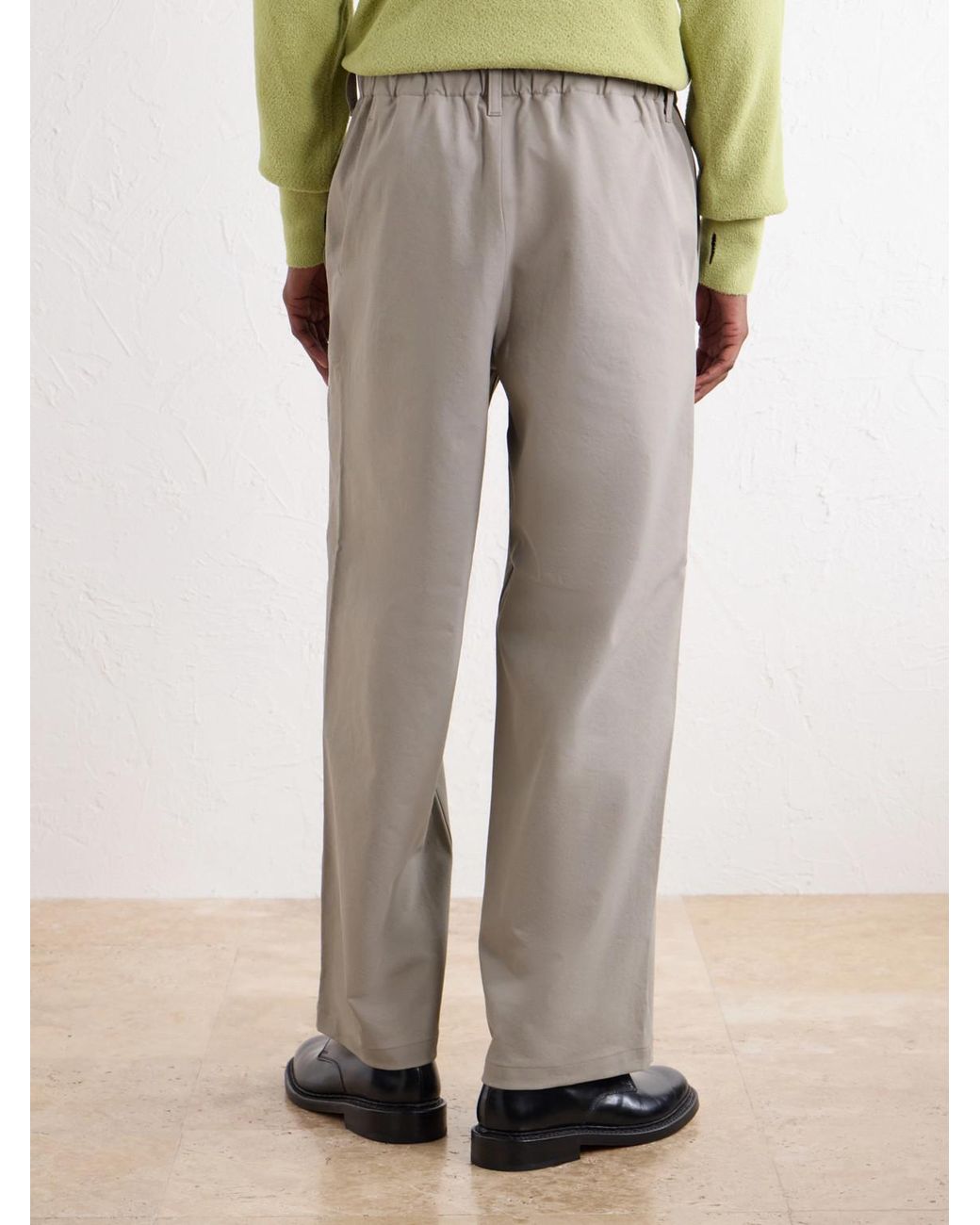 Goldwin White Straight-leg Solotex® Gabardine Trousers for men