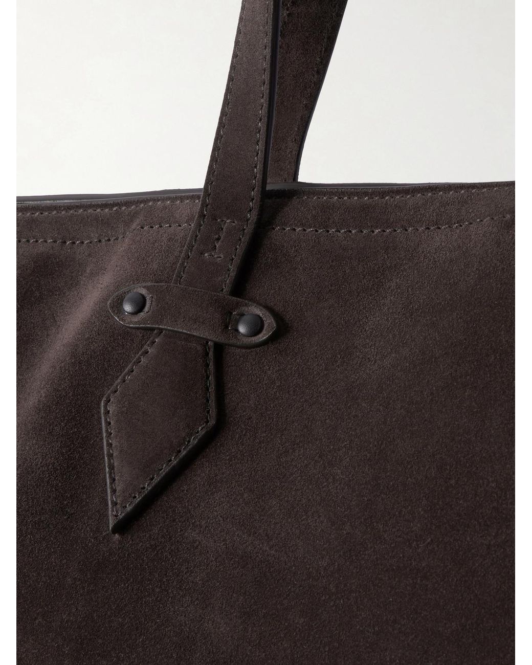 Metier Black Sergeant Suede Tote Bag for men