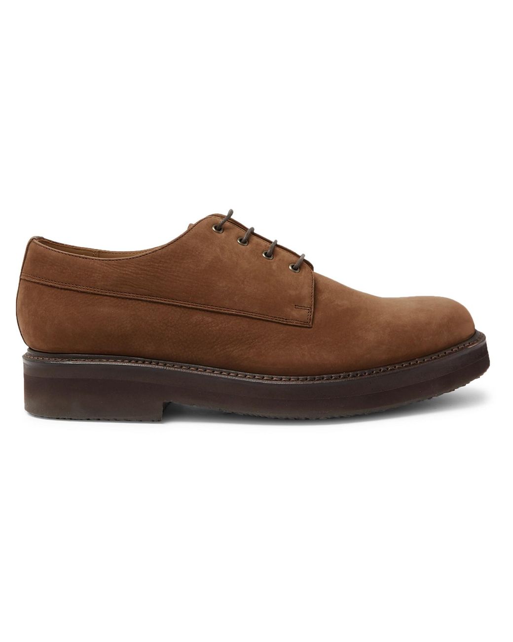 Grenson Hurley Nubuck Derby Shoes in Brown for Men - Lyst