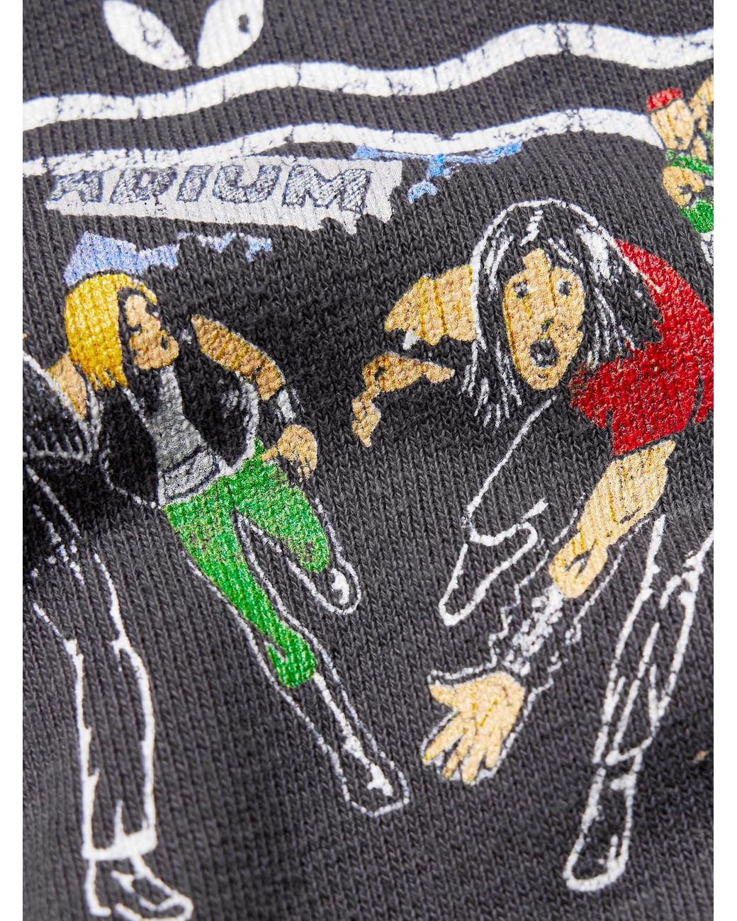 Kapital Gray Buster Peckish Rainbowy Printed Cotton-Jersey Hoodie for men