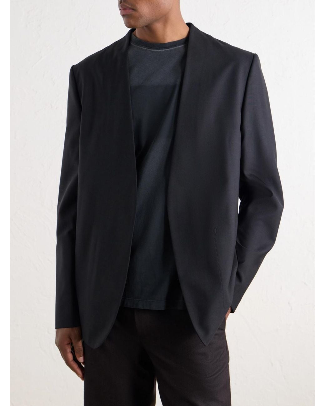 Maison Margiela Black Virgin Wool-Twill Jacket for men
