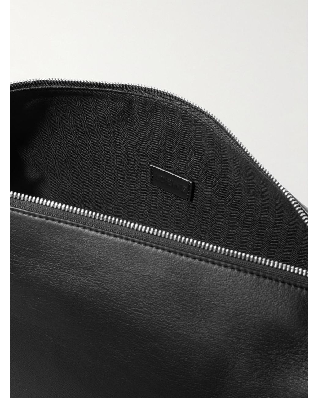 Loewe Black Cubi Leather Messenger Bag for men