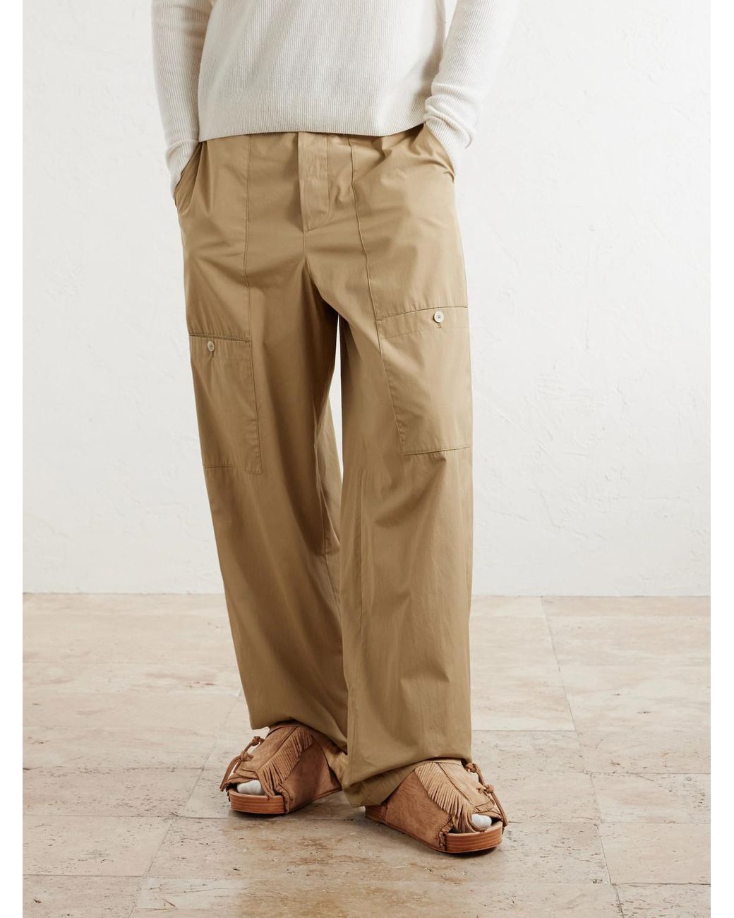 Visvim Brown Christo Shaman Folk Suede Slides for men