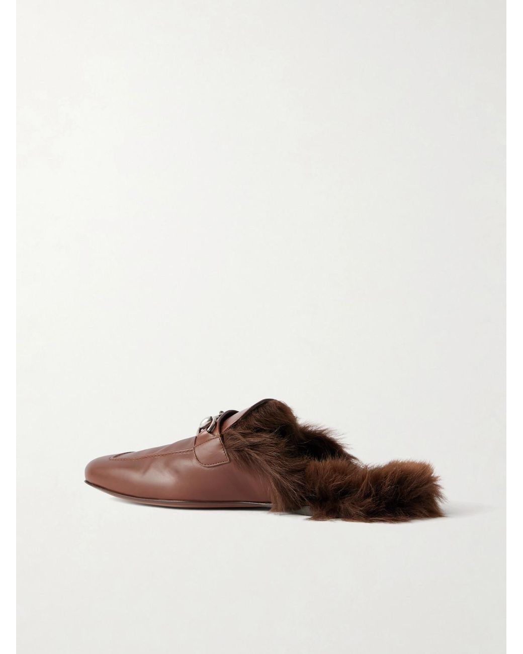 Gucci Brown Larindo Horsebit-Embellished Leather Loafers for men