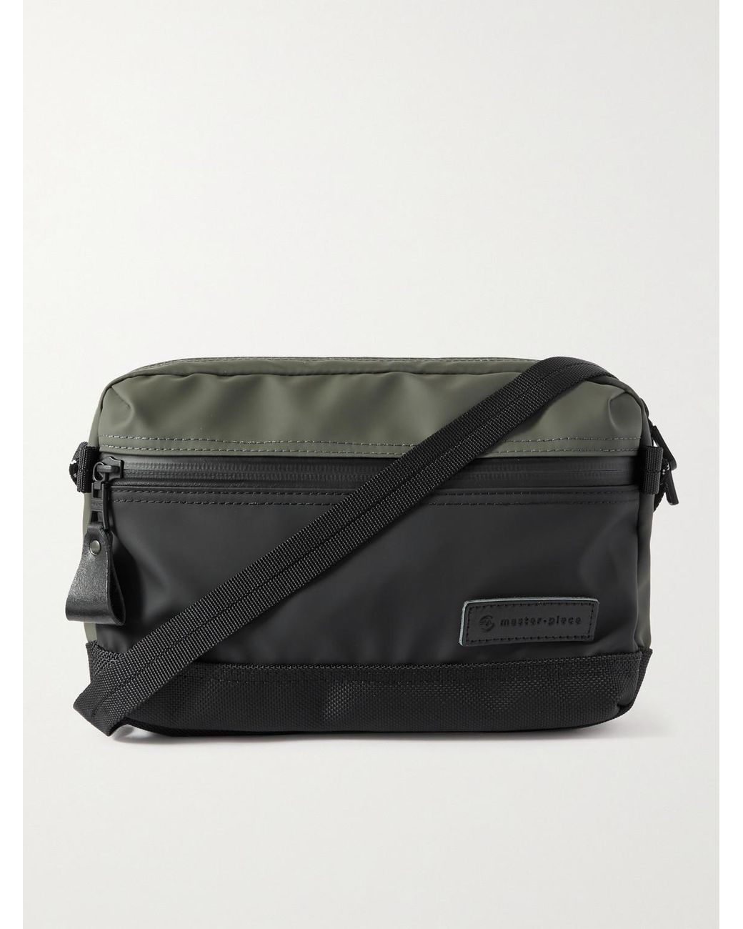masterpiece Slick Canvas And Leathertrimmed Cordura Messenger Bag in Grey for Men Lyst Australia