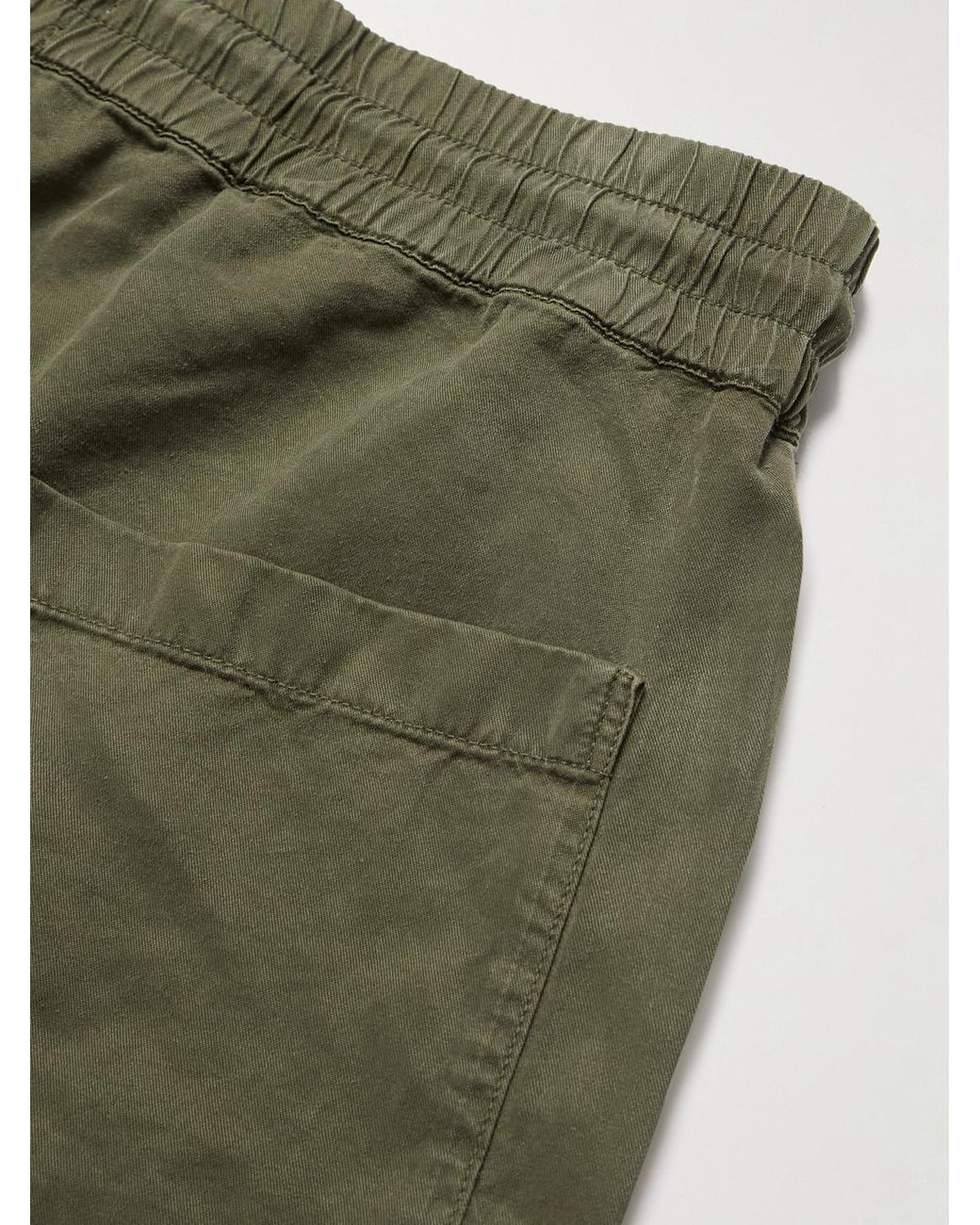 Portuguese Flannel Green Dogtown Straight-Leg Tencel Lyocell Drawstring Shorts for men
