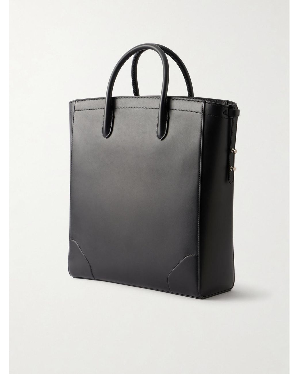 Dunhill Black Century 33 Patina-Leather Tote Bag for men