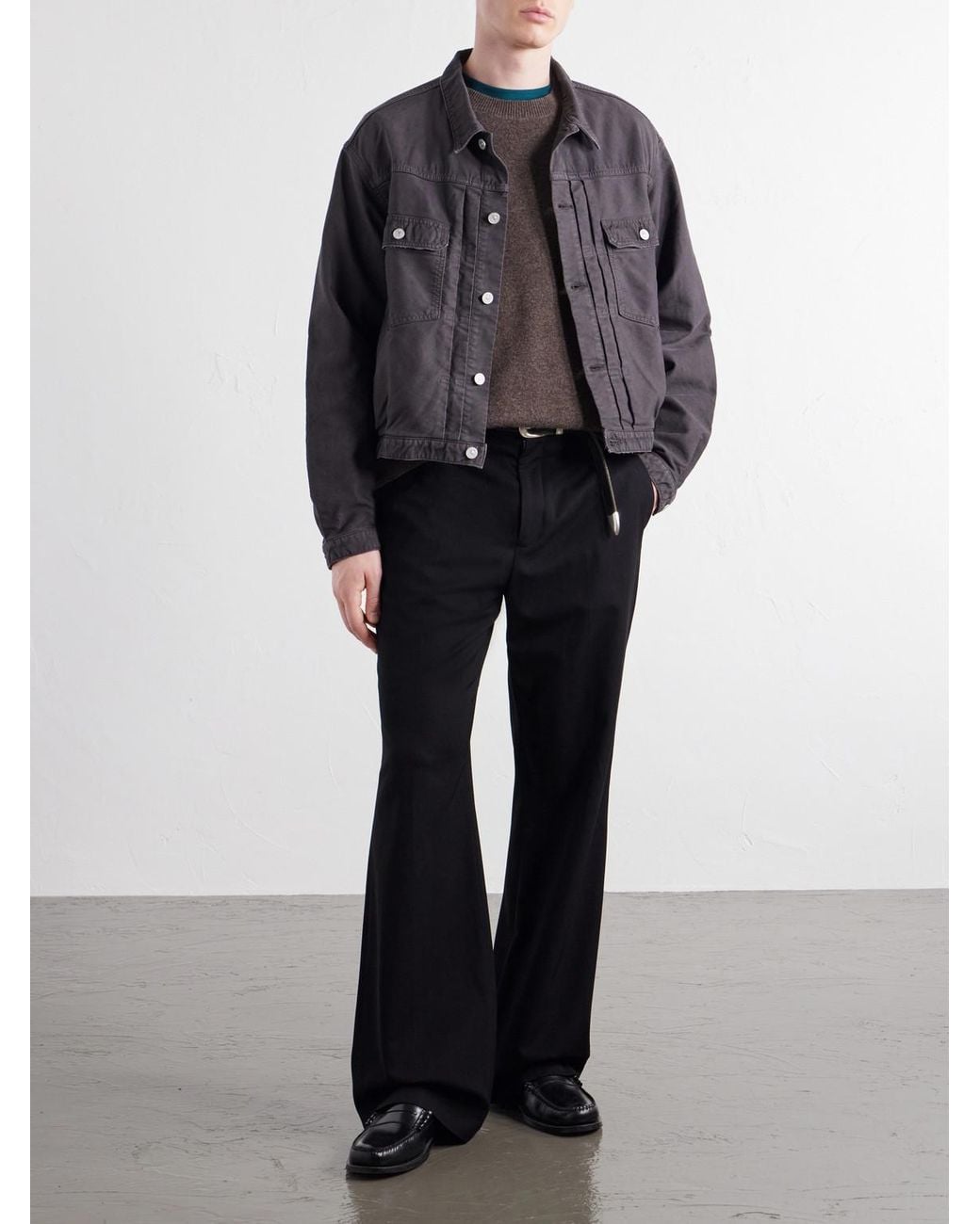 Visvim Blue 101Xx Embroidered Garment-Dyed Corduroy Jacket for men
