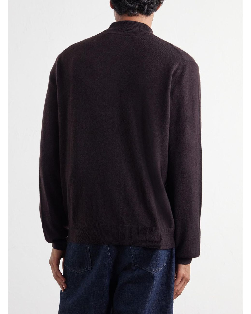 Paul Smith Blue Cashmere Zip-Up Cardigan for men
