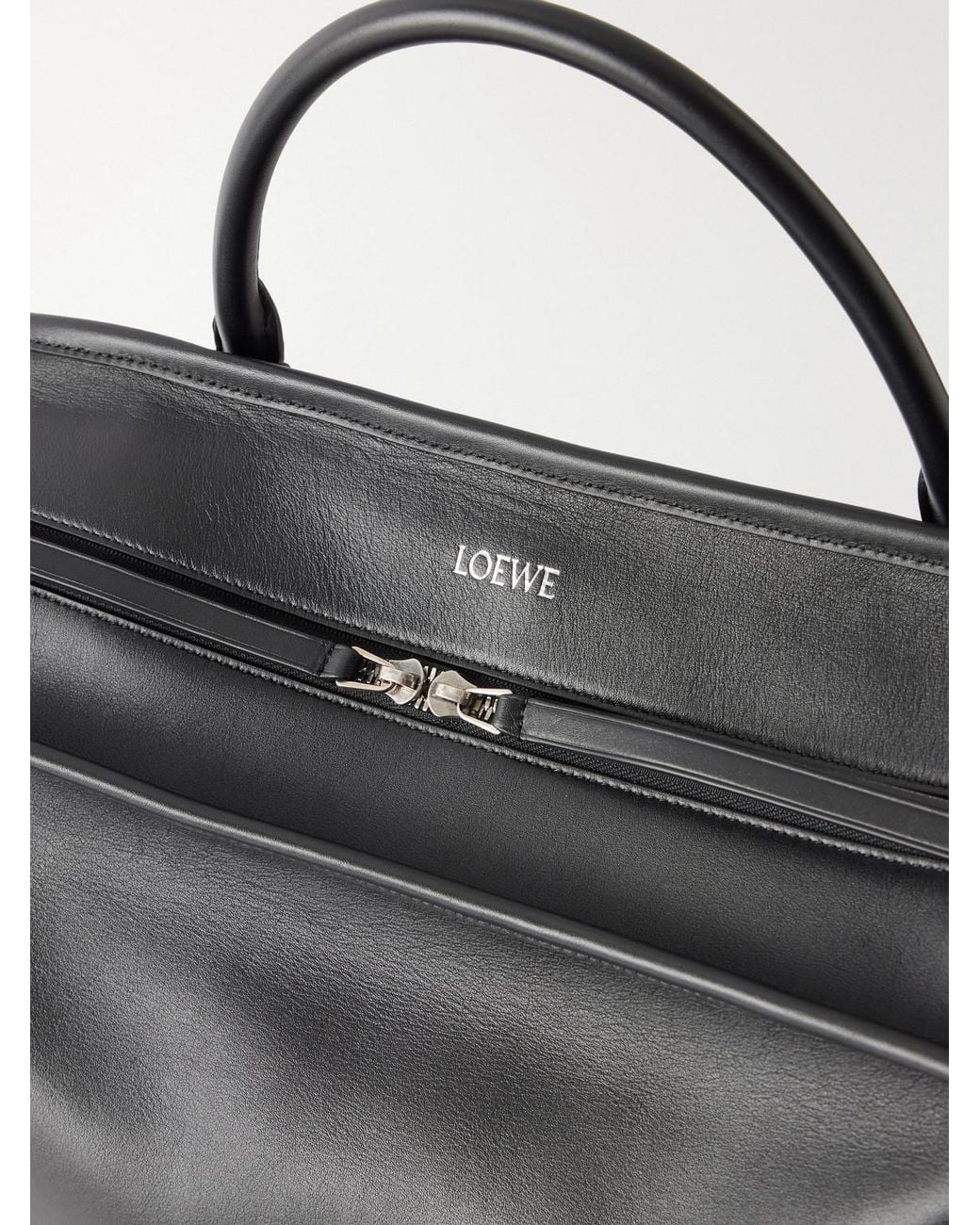 Loewe Black Amazona Leather Tote Bag for men
