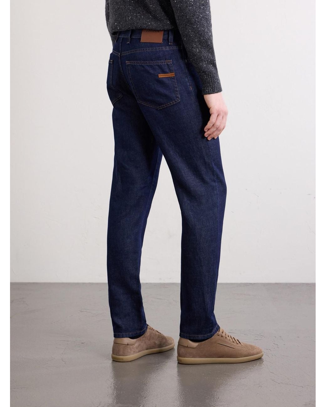 Zegna Blue Straight-leg Jeans for men
