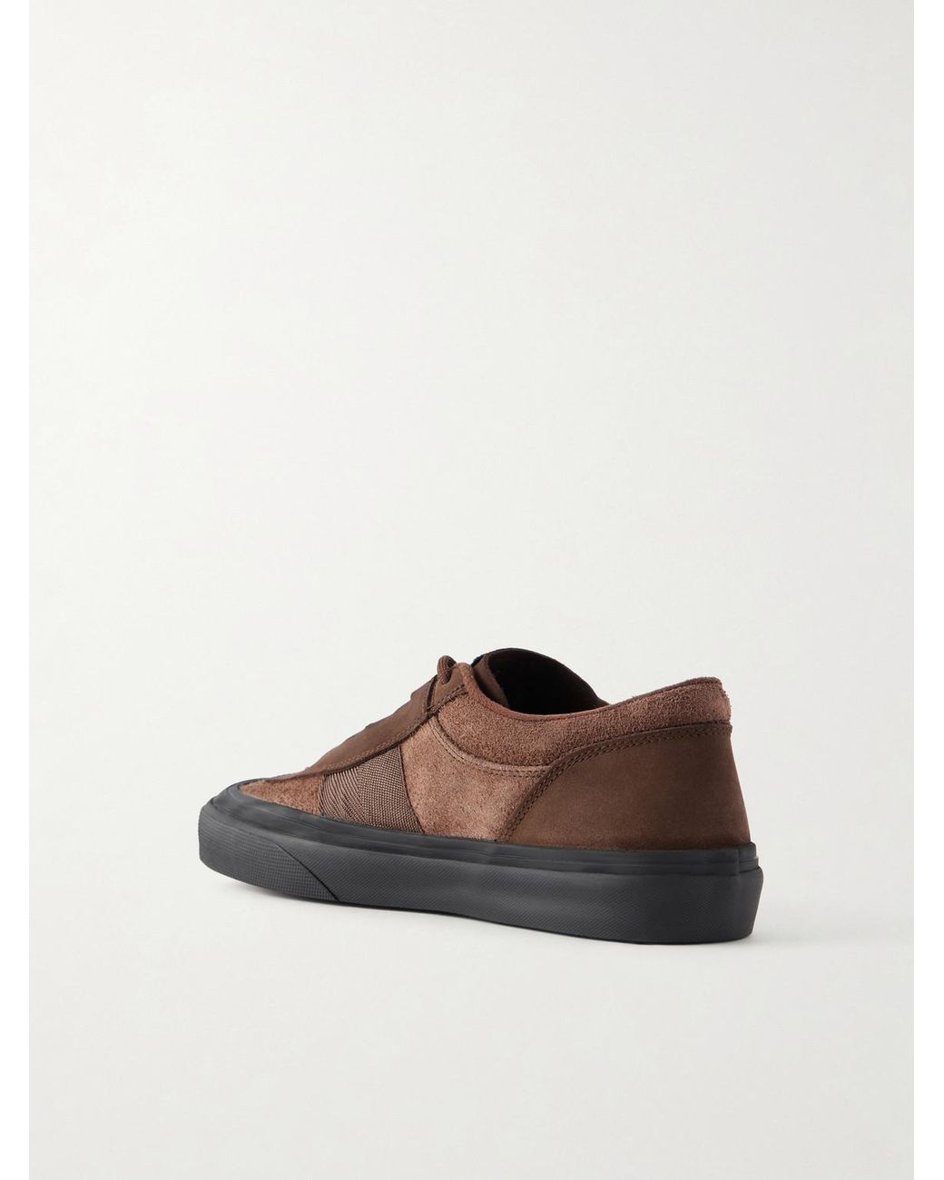 Stone Island Brown Suede Sneakers for men