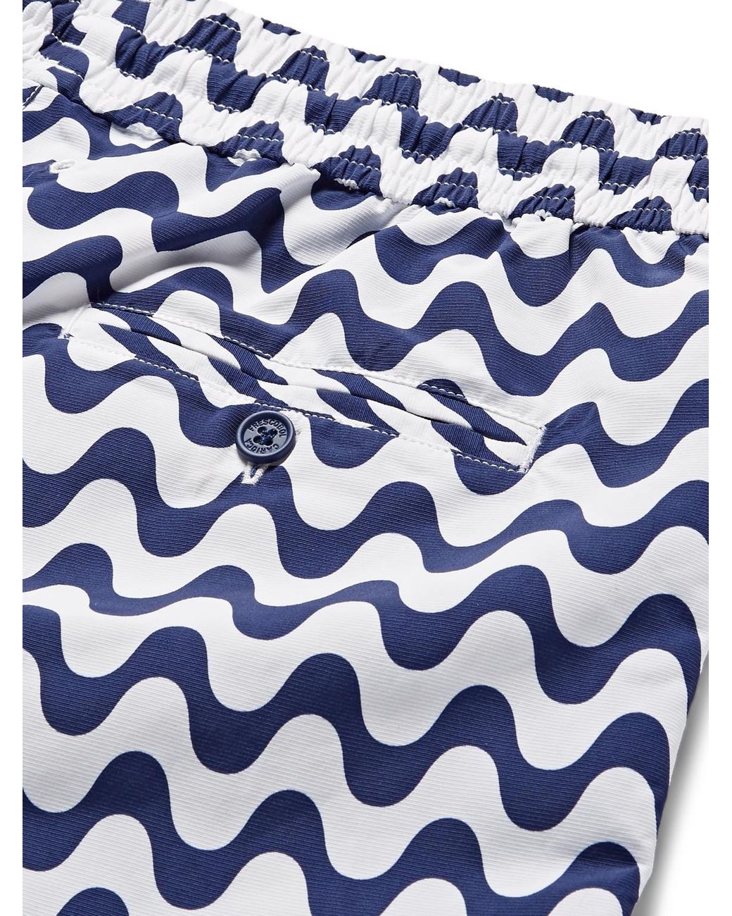 Frescobol Carioca Blue Copacabana Slim-Fit Short-Length Printed Swim Shorts for men