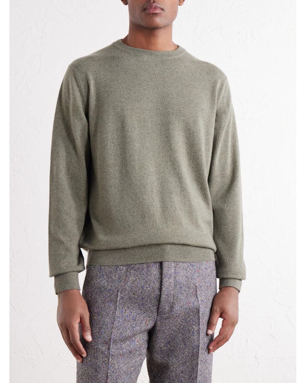 Begg x Co Gray Heriot Cashmere Sweater for men