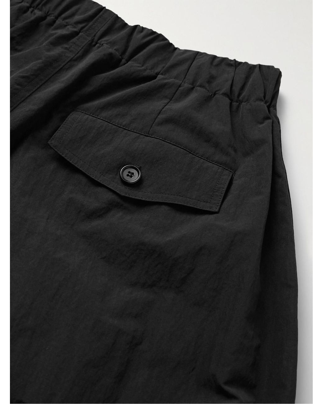 Amomento Wide-Leg Pleated Nylon-Blend Micro-Ripstop Trousers