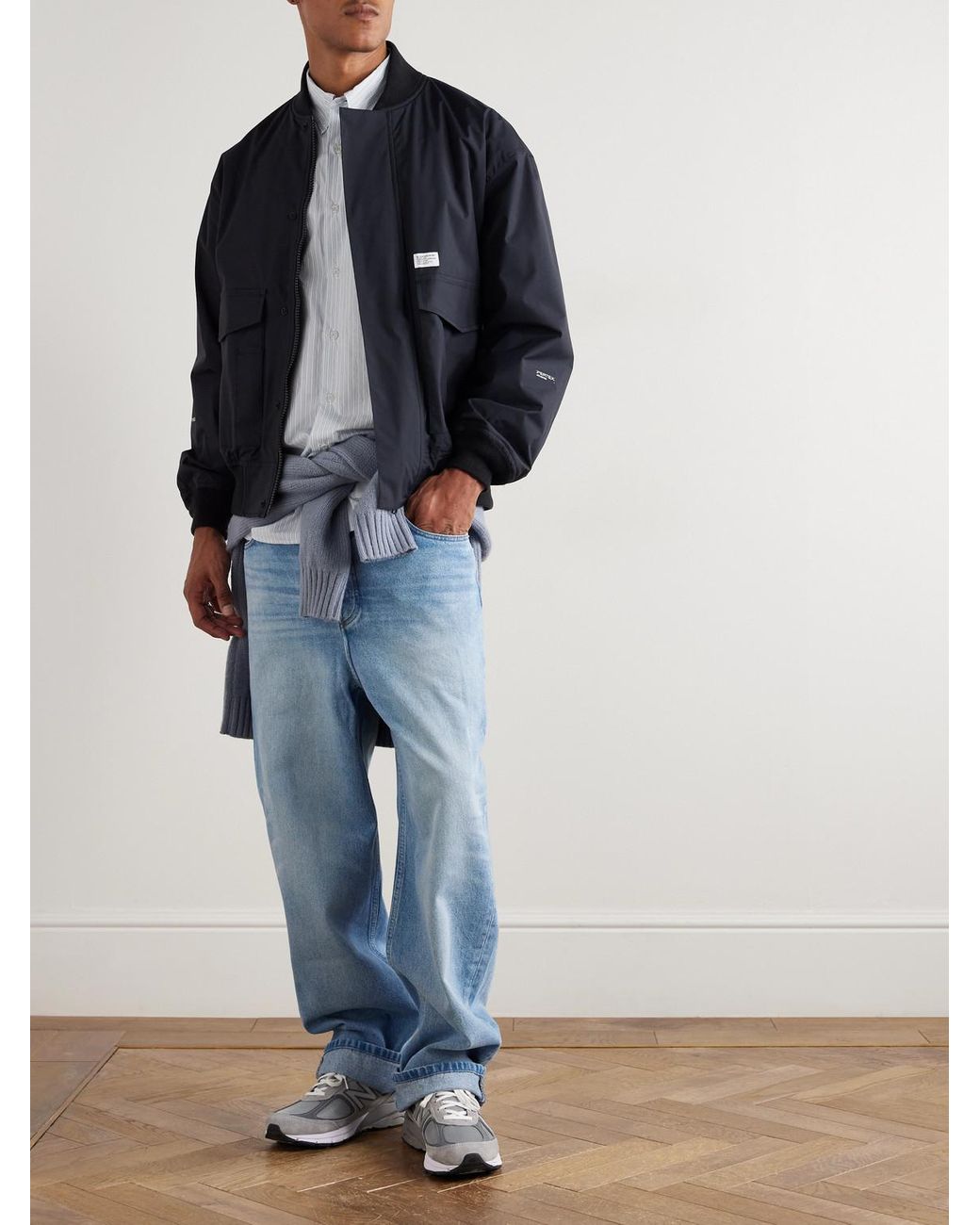 WTAPS Logo-Appliquéd Pertex Nylon-Taffeta Jacket in Blue for Men