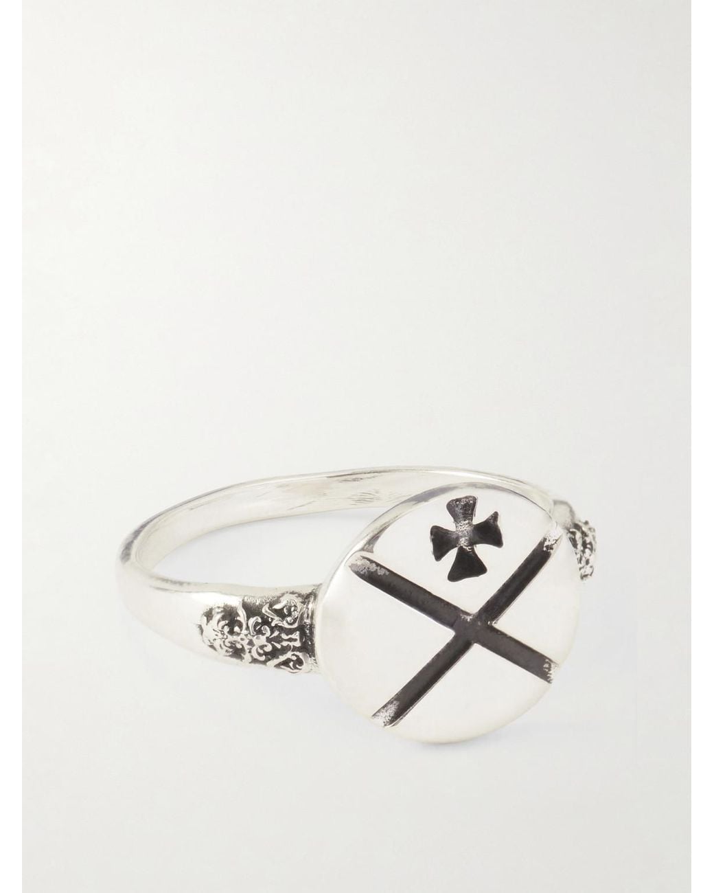 Enfants Riches Deprimes Natural X Sterling Ring for men