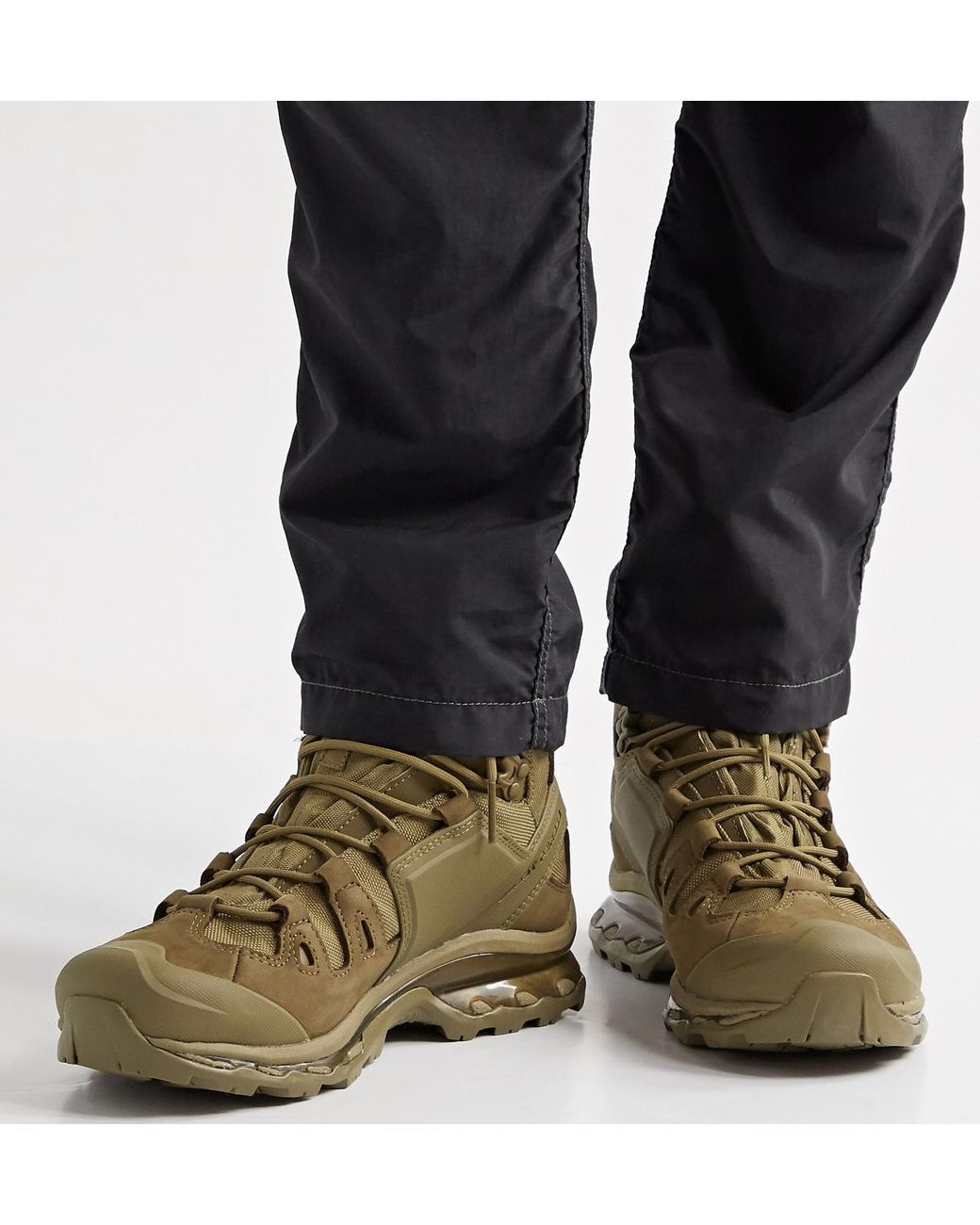 ブラウン×ピンク SALOMON Quest Advanced ゴアテックス ブーツ 25.5cm