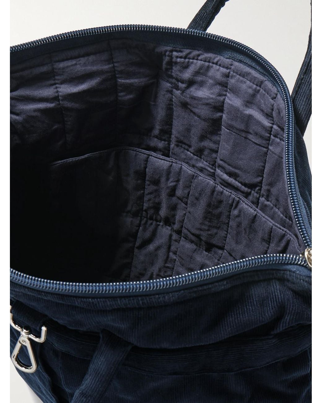 Kardo Blue Organic Cotton-corduroy Tote Bag for men