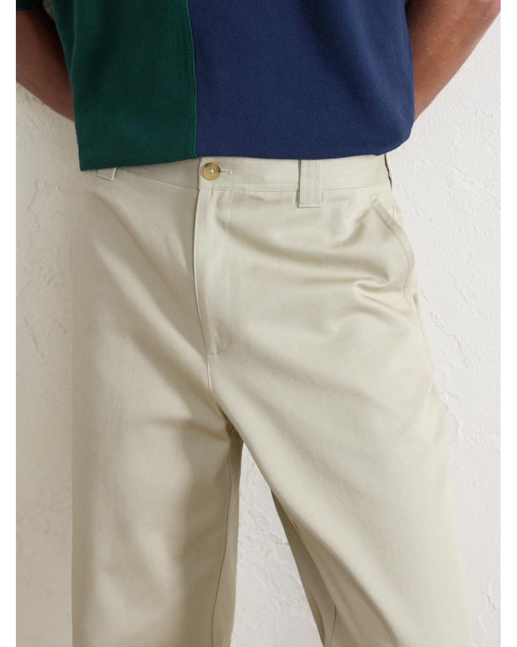 Aimé Leon Dore Natural Straight-Leg Cotton-Canvas Trousers for men