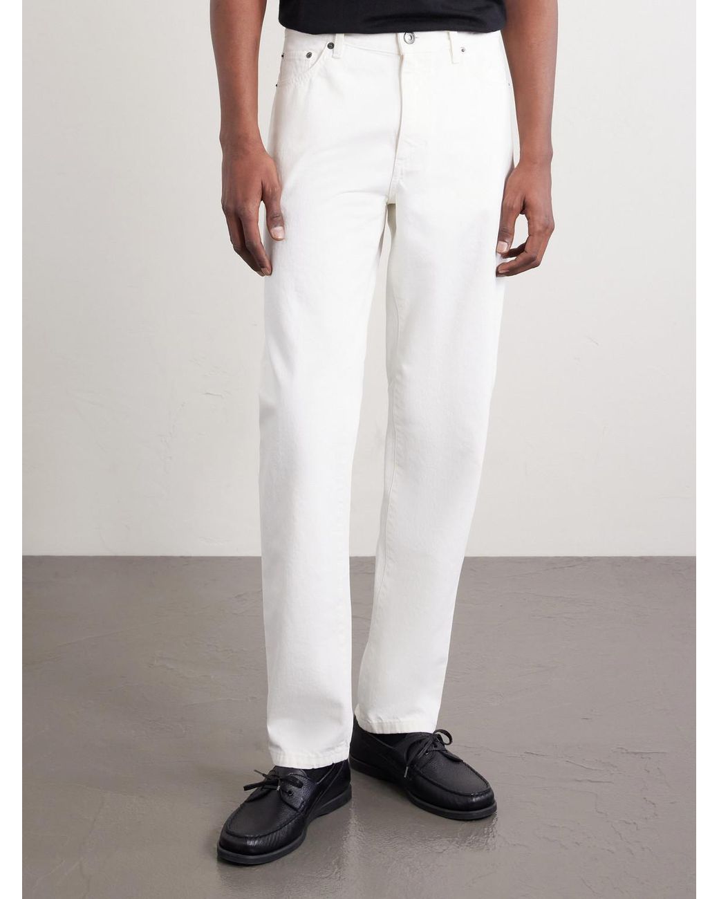 Zegna White Straight-leg Jeans for men