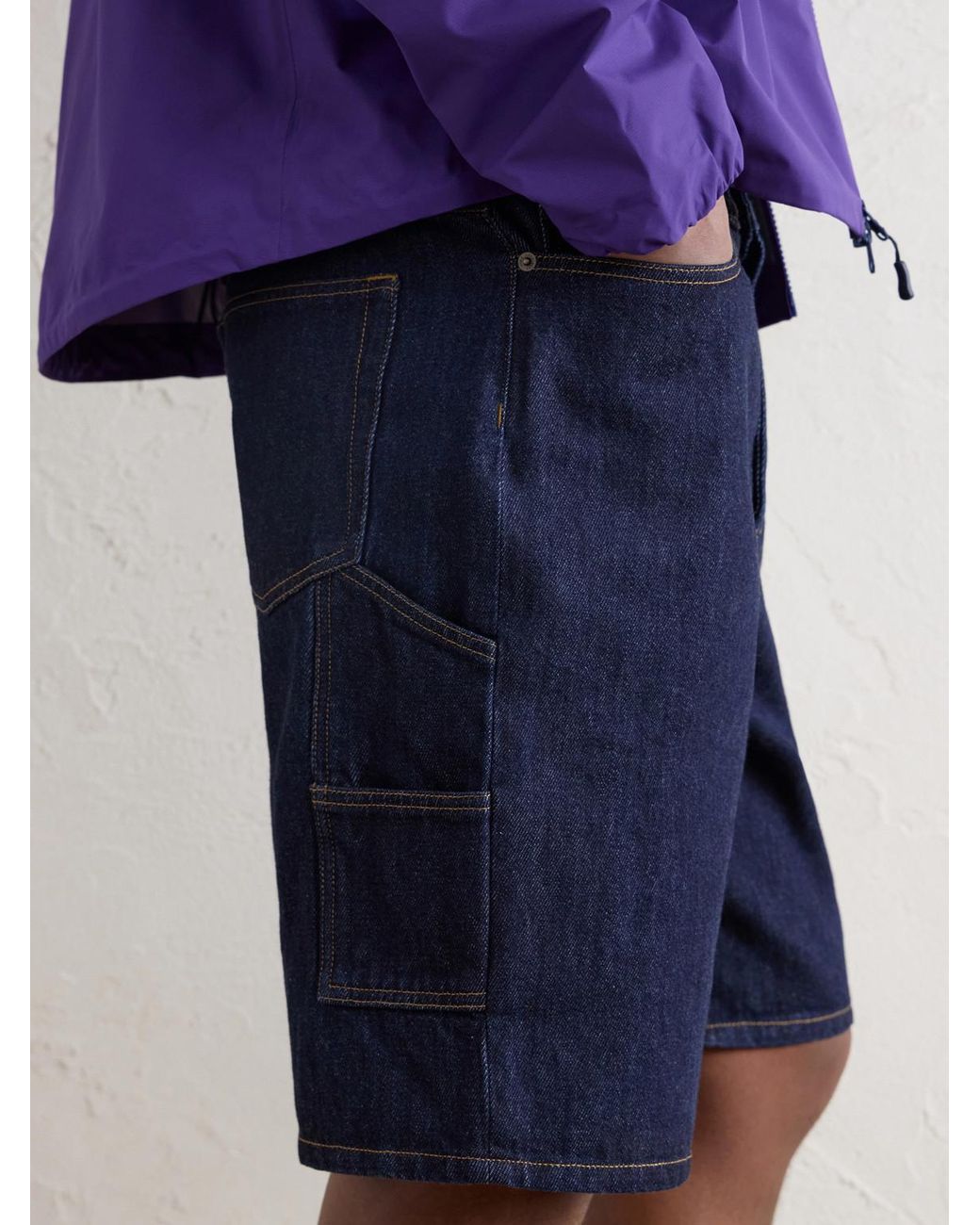 Aimé Leon Dore Blue Straight-Leg Denim Shorts for men