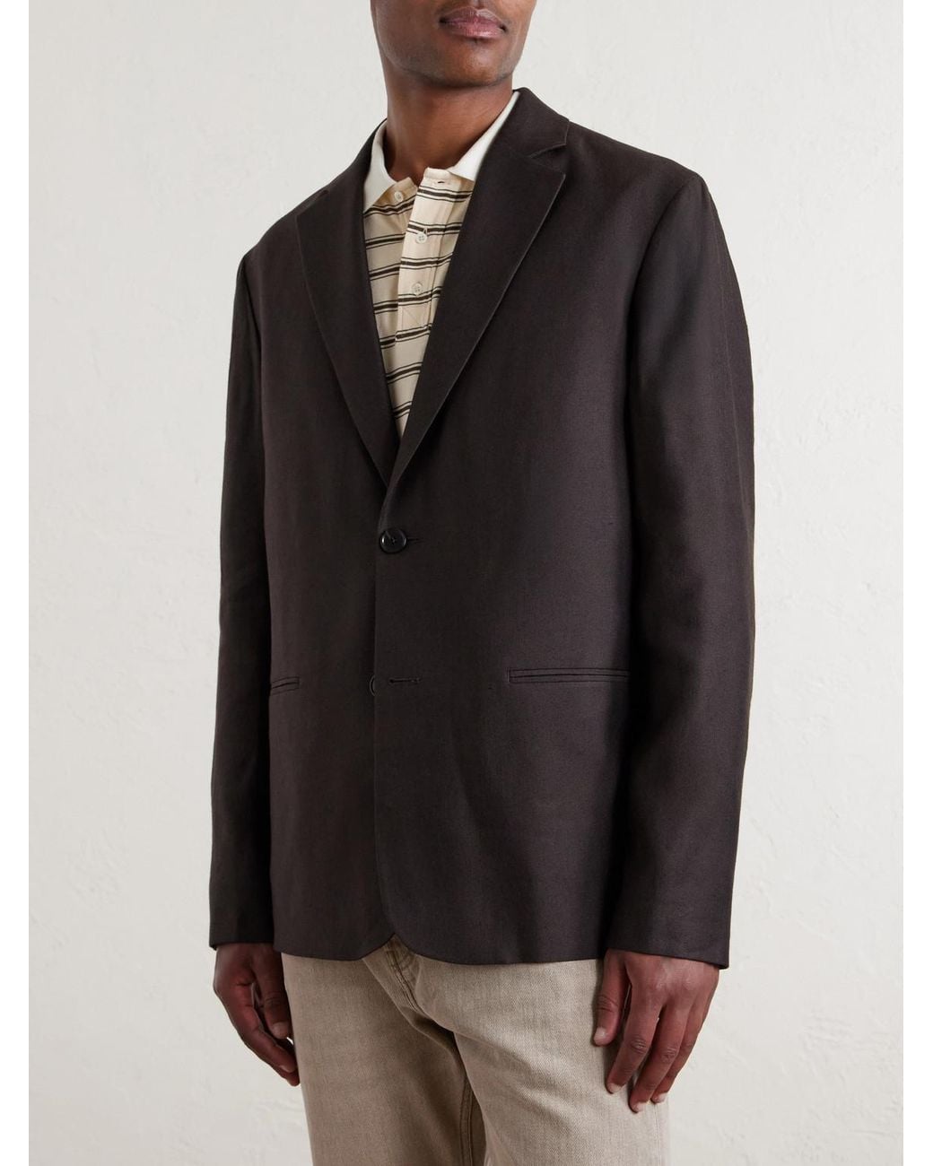 NN07 Black Timo 1808 Canvas Blazer for men