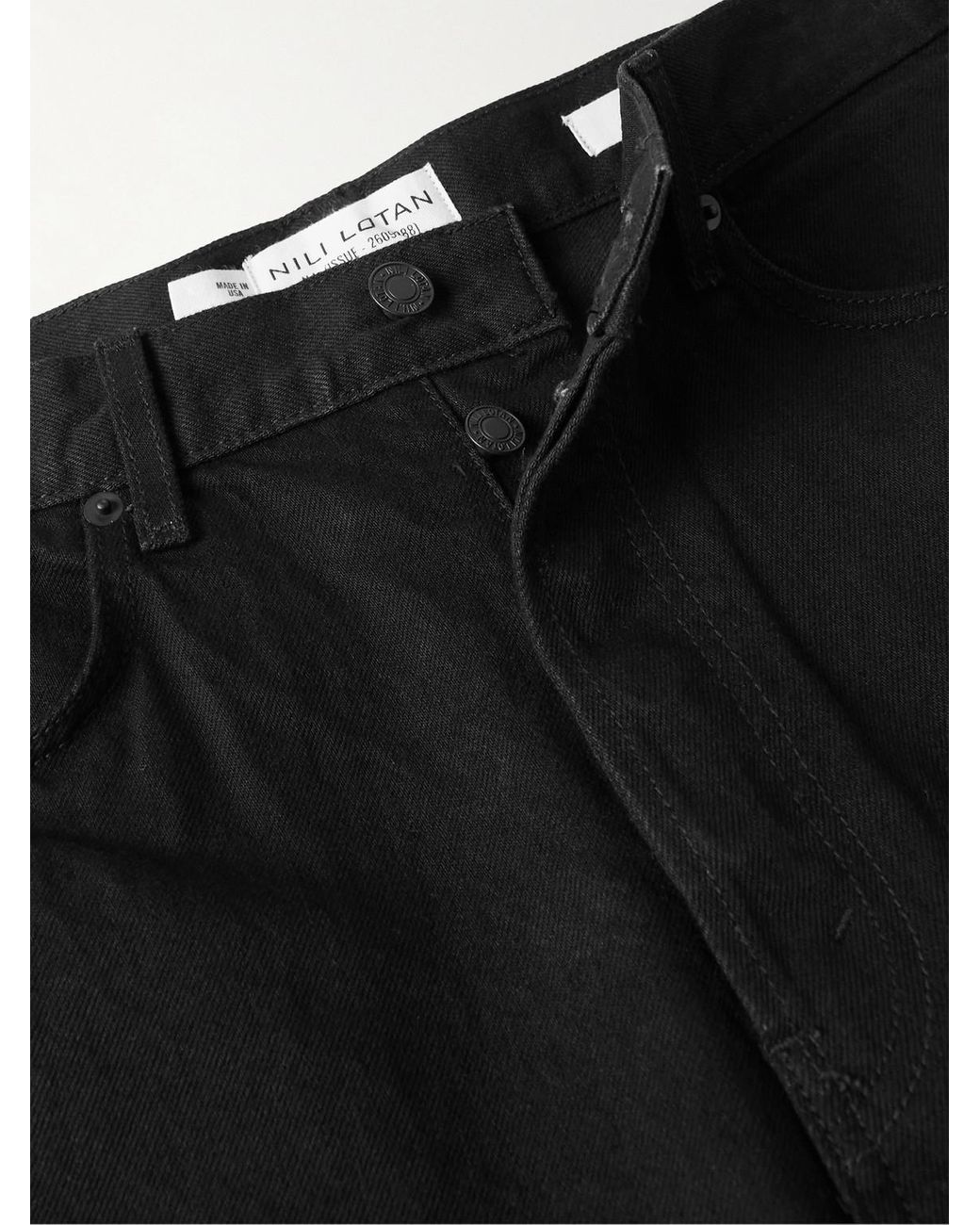 Nili Lotan Black Billie Straight-Leg Jeans for men
