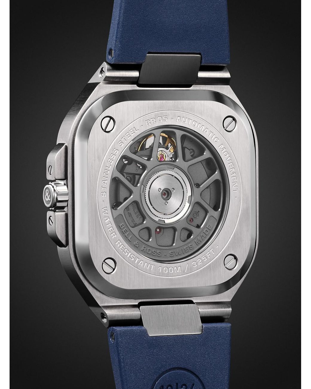 Bell & Ross Black Br 05 Steel Automatic 40Mm Stainless Steel Watch, Ref. No. Br05A-Blu-St/Srb for men