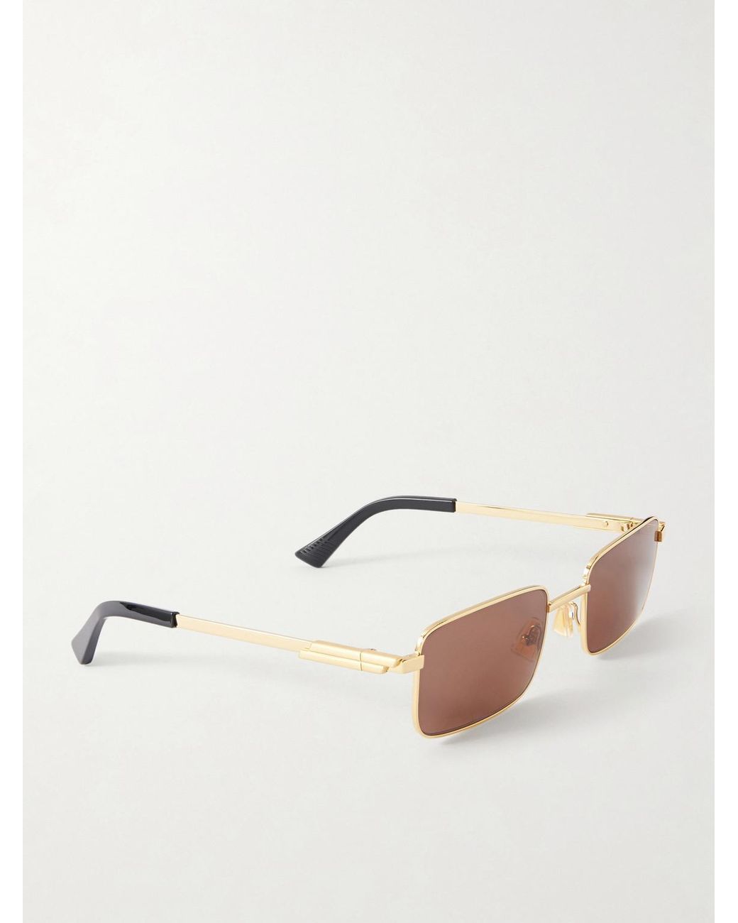 Bottega Veneta Natural Square-Frame-Tone Metal Sunglasses for men