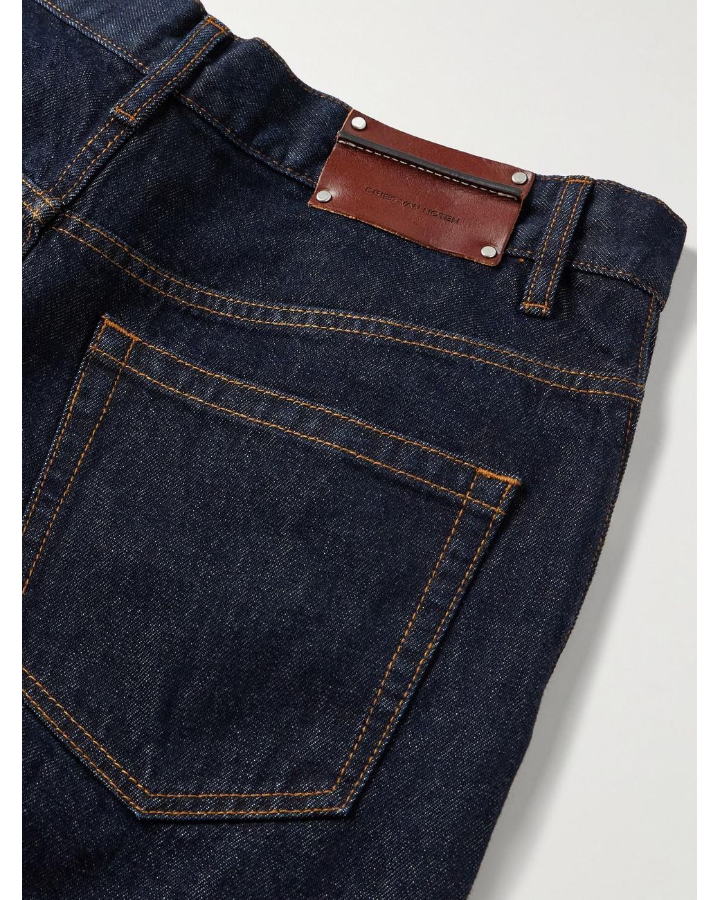 Dries Van Noten Blue Wide-Leg Jeans for men