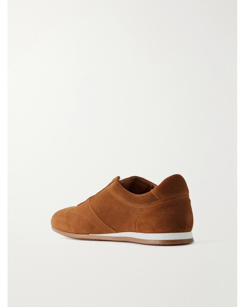 Mr P. Brown Suede Sneakers for men