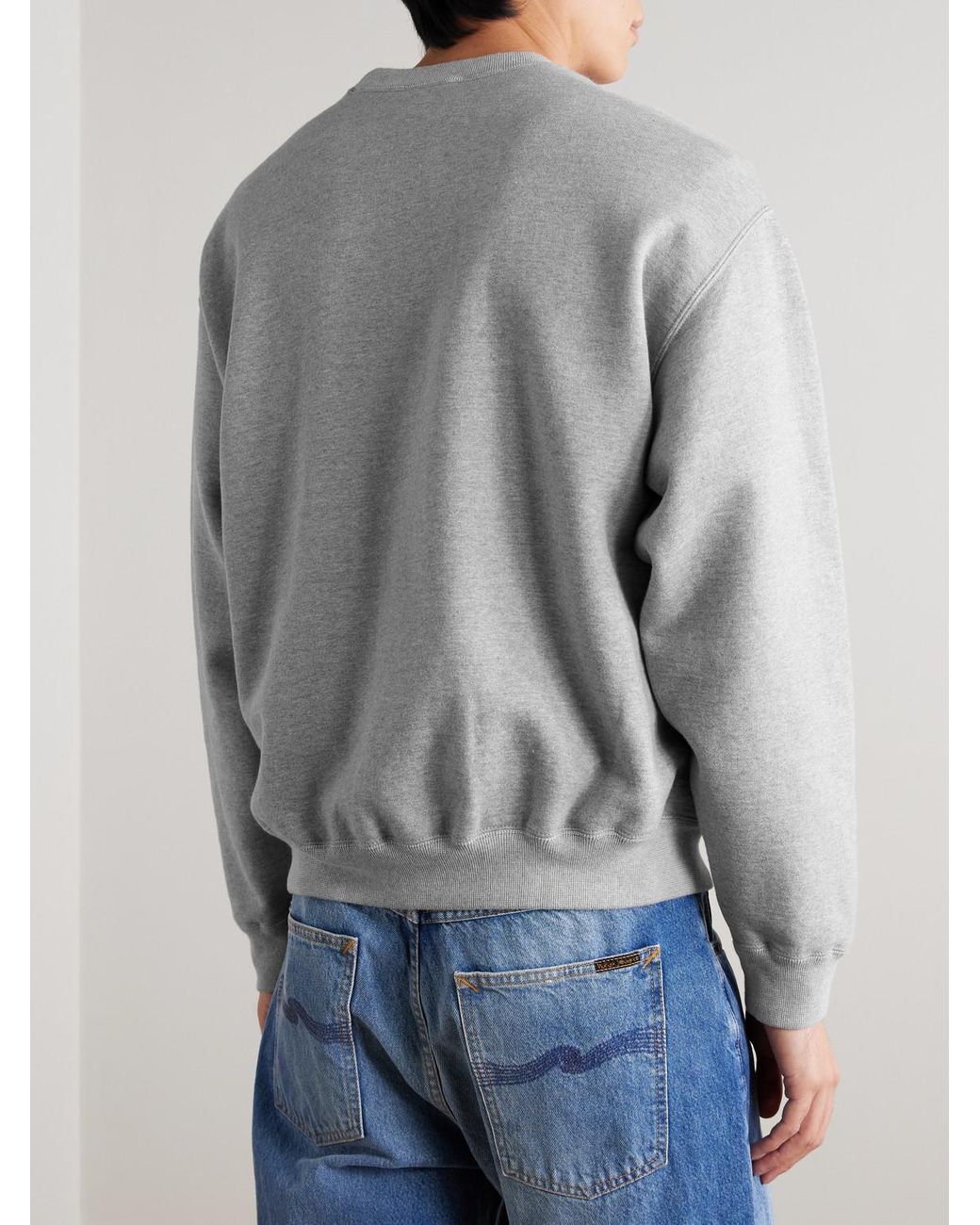 Orslow Gray Cotton-Jersey Sweatshirt for men