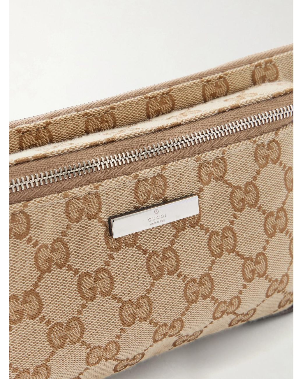 Gucci Natural Tag Canvas-jacquard Belt Bag for men
