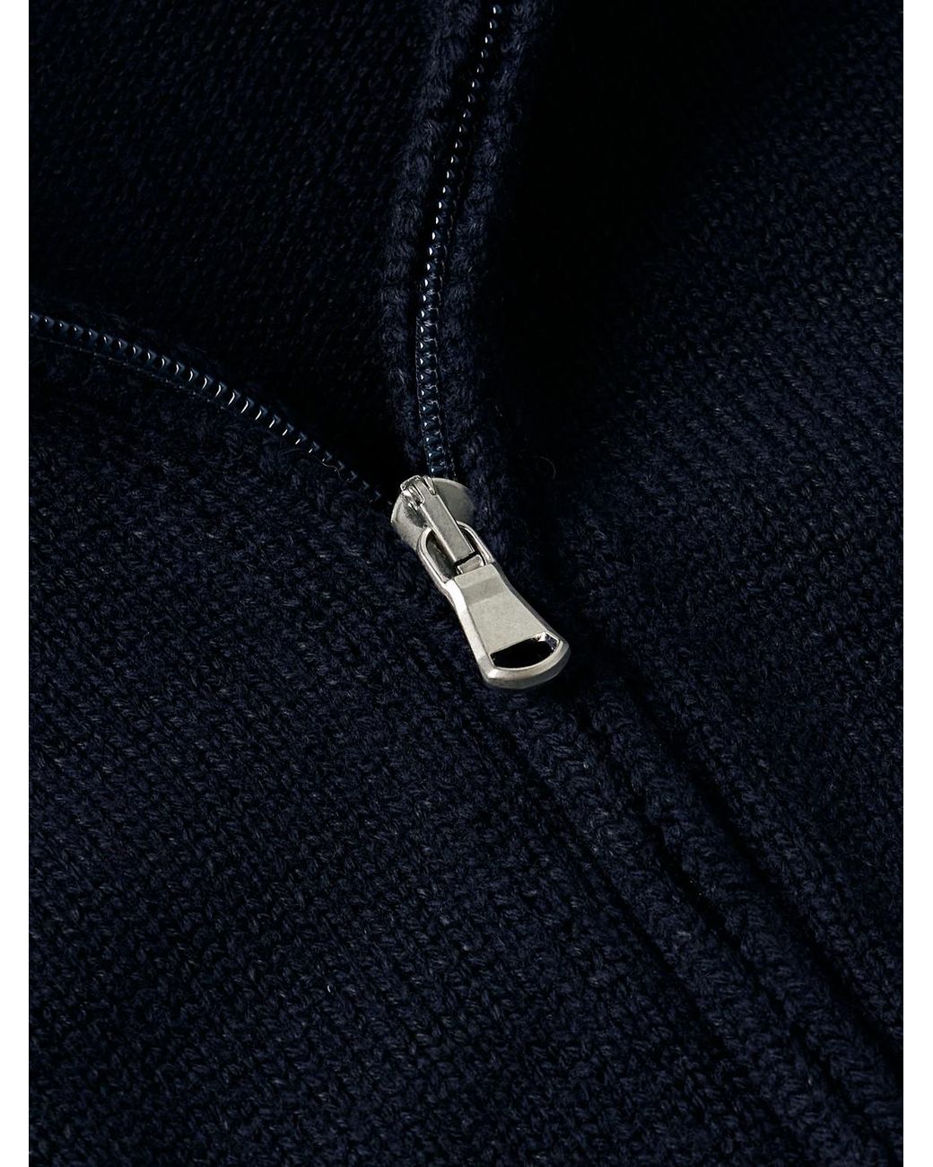 Inis Meáin Blue Wool And Linen-blend Zip-up Cardigan for men