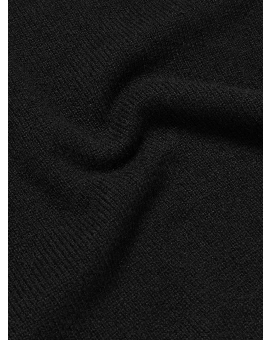 Norfolk Recycled-Cashmere And Merino Wool-Blend Sweater di John Smedley in Black da Uomo